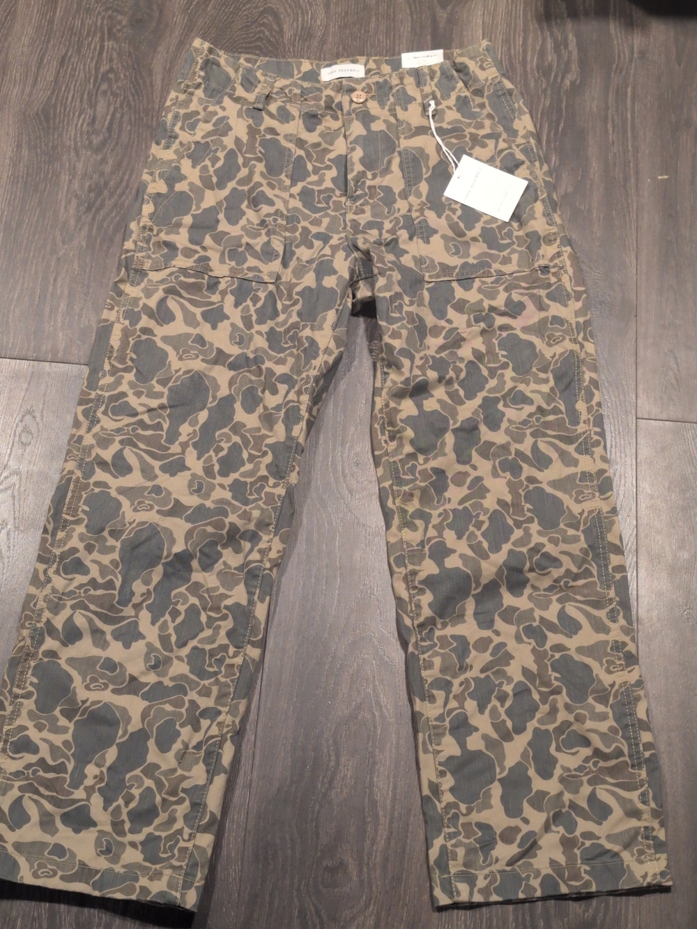 Free Assembly Men's Cotton Camo Utility Pants Size 30/30 NWT